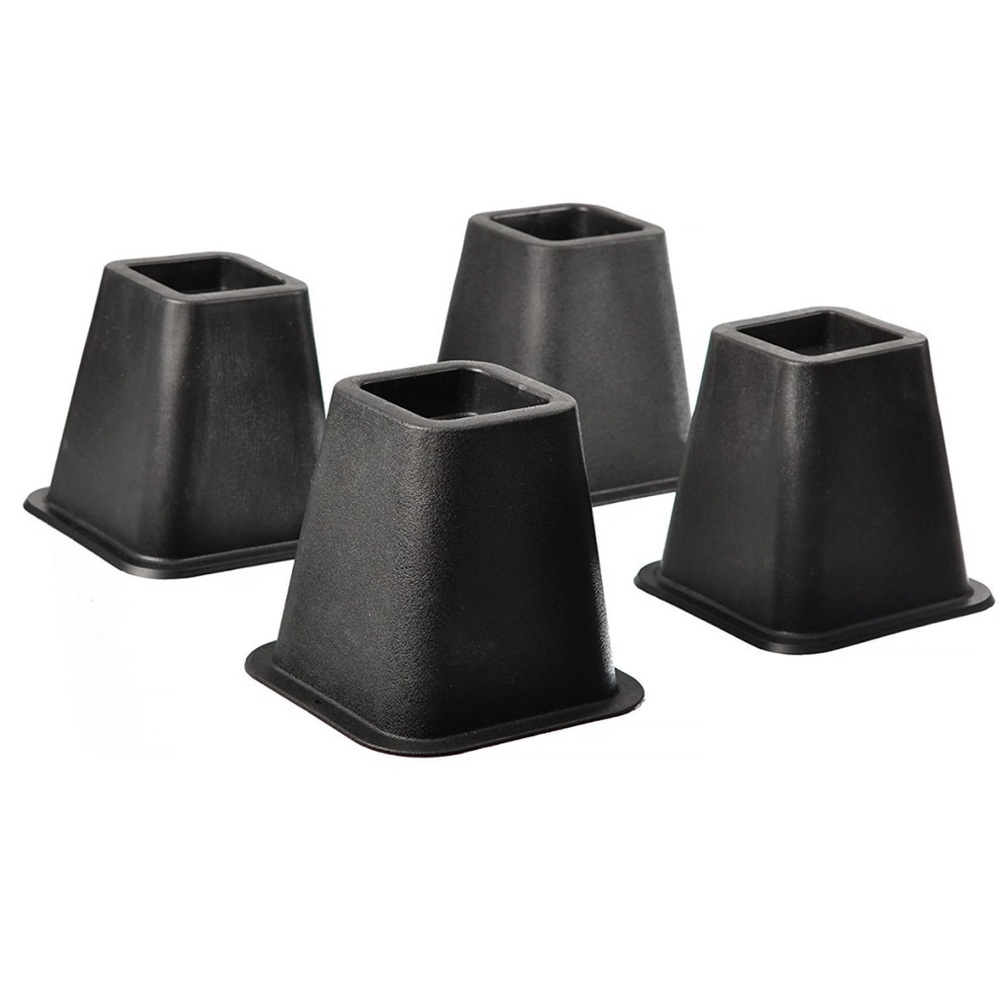 Black Bed Risers Set of 4